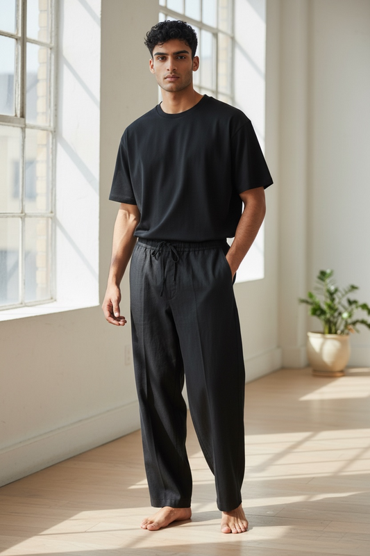 Relaxed Wide-Leg Pants